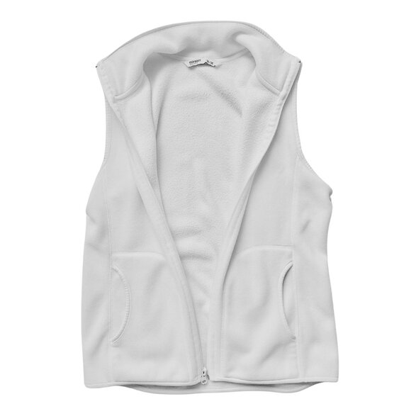 Old Navy White Fleece Sweater Vest (M) - Picture 1 of 2